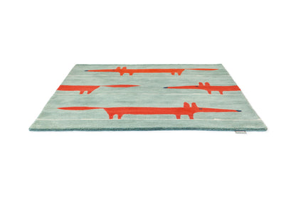 Vloerkleed Scion Mr Fox Mint Poppy