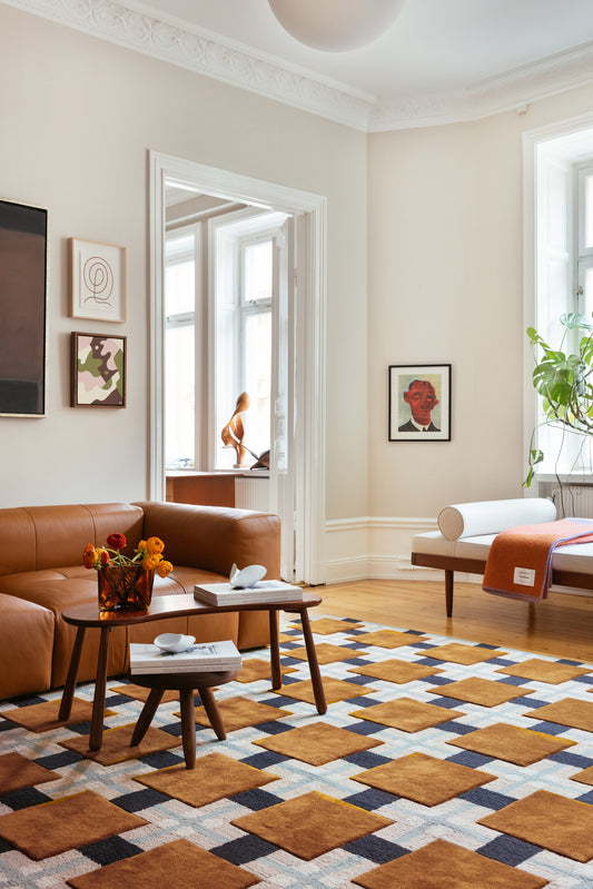 Vloerkleed Layered Evelina Kroon Ochre Fields Wool Rug