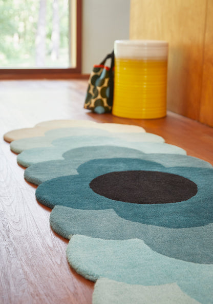 Vloerkleed Orla Kiely Optical Flower Teal 061207