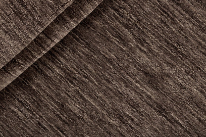 Vloerkleed MOMO Rugs Panorama Uni Rond Dark Brown