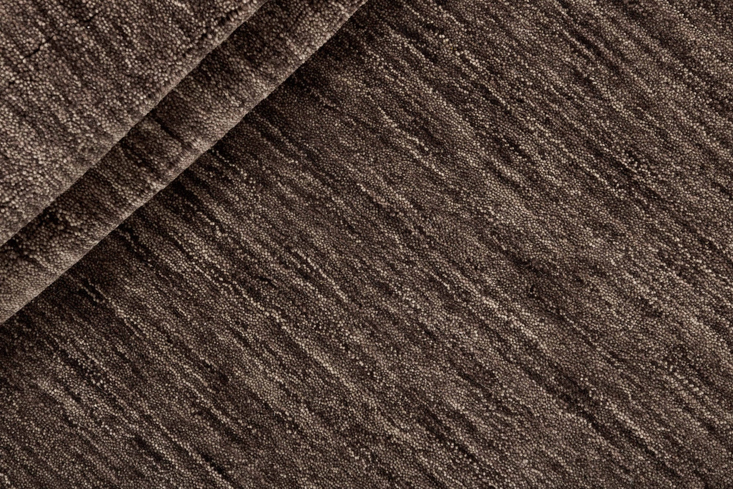 Vloerkleed MOMO Rugs Panorama Uni Rond Dark Brown