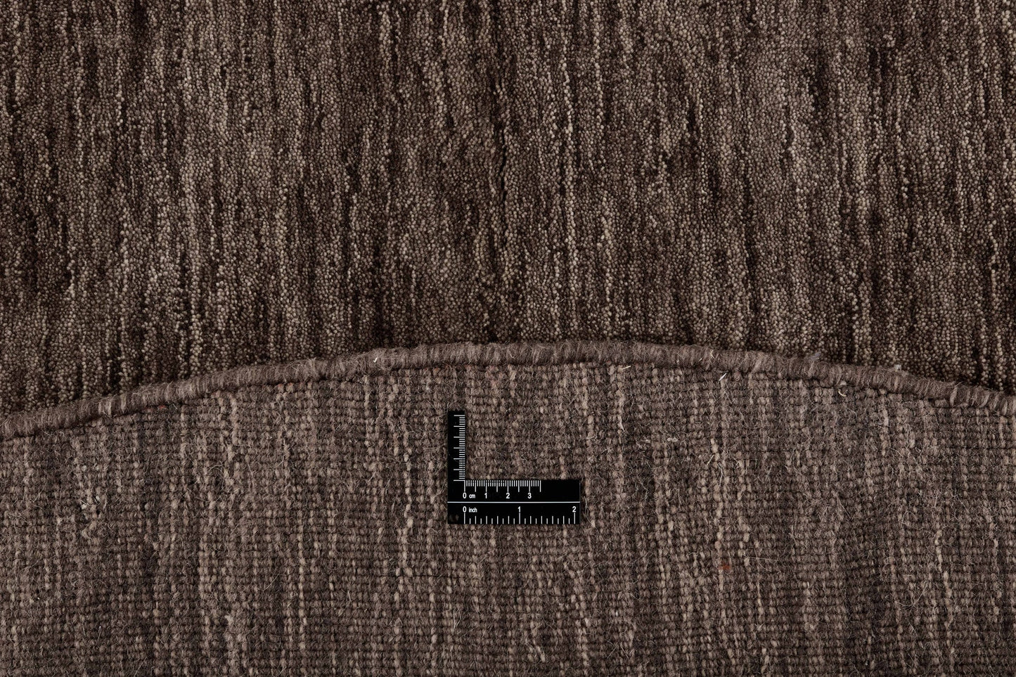 Vloerkleed MOMO Rugs Panorama Uni Rond Dark Brown