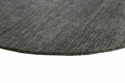 Vloerkleed MOMO Rugs Panorama Uni Rond Dark Grey