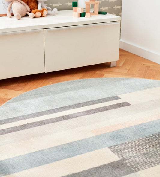Vloerkleed Scion Parwa Round Dusky Hues (outlet)