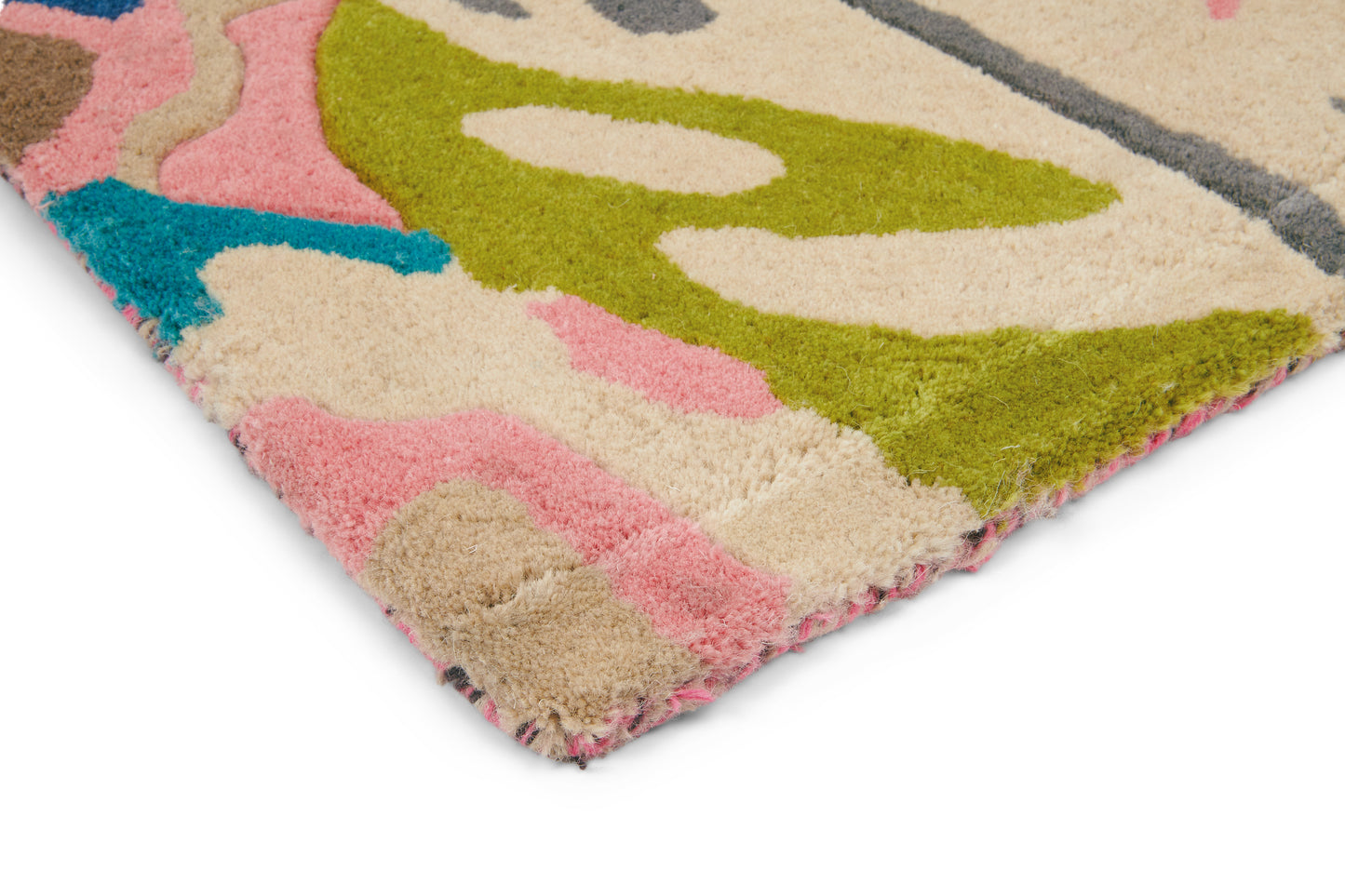 Laagpolig vloerkleed Sanderson Rose & Peony Cerise 45005