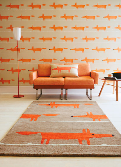 Vloerkleed Scion Mr Fox Cinnamon 025303 – sfeerfoto