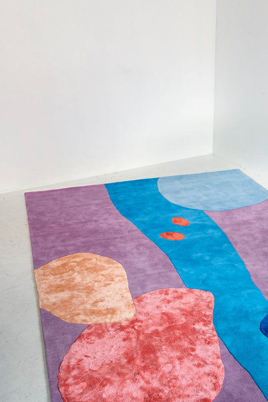 Vloerkleed Layered Secret Garden Patterned Wool Rug