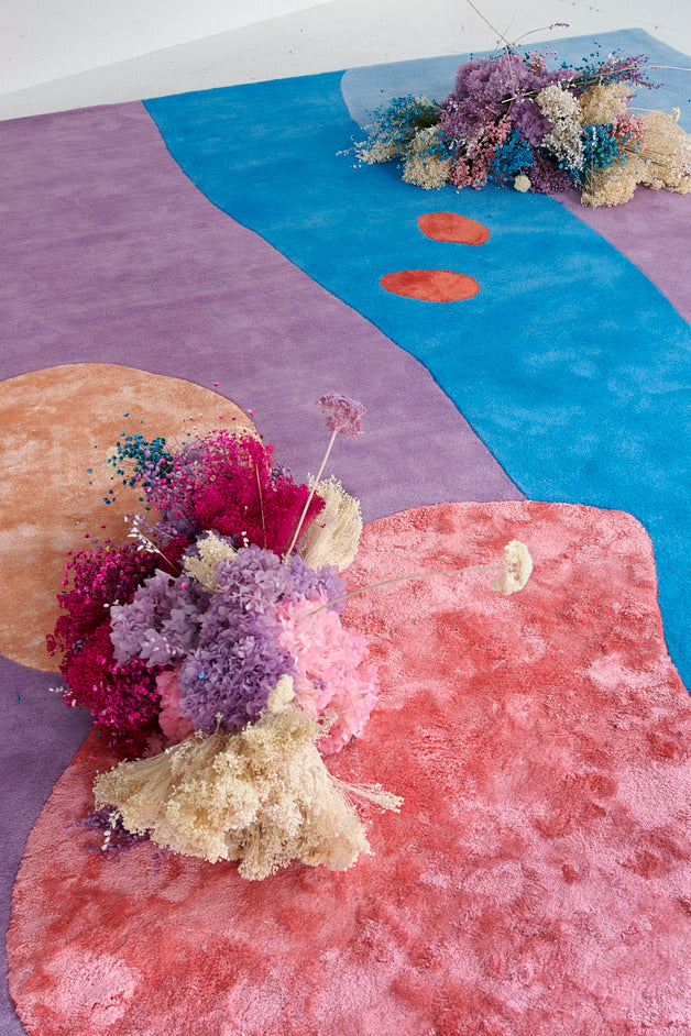 Vloerkleed Layered Secret Garden Patterned Wool Rug