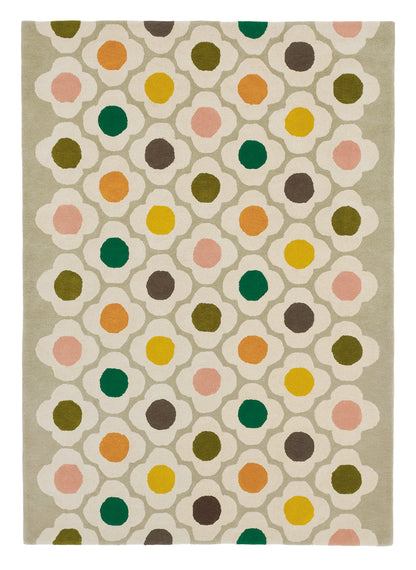 Laagpolig vloerkleed Orla Kiely Spot Flower Multi 60404
