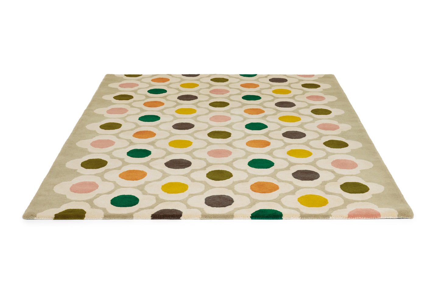 Laagpolig vloerkleed Orla Kiely Spot Flower Multi 60404