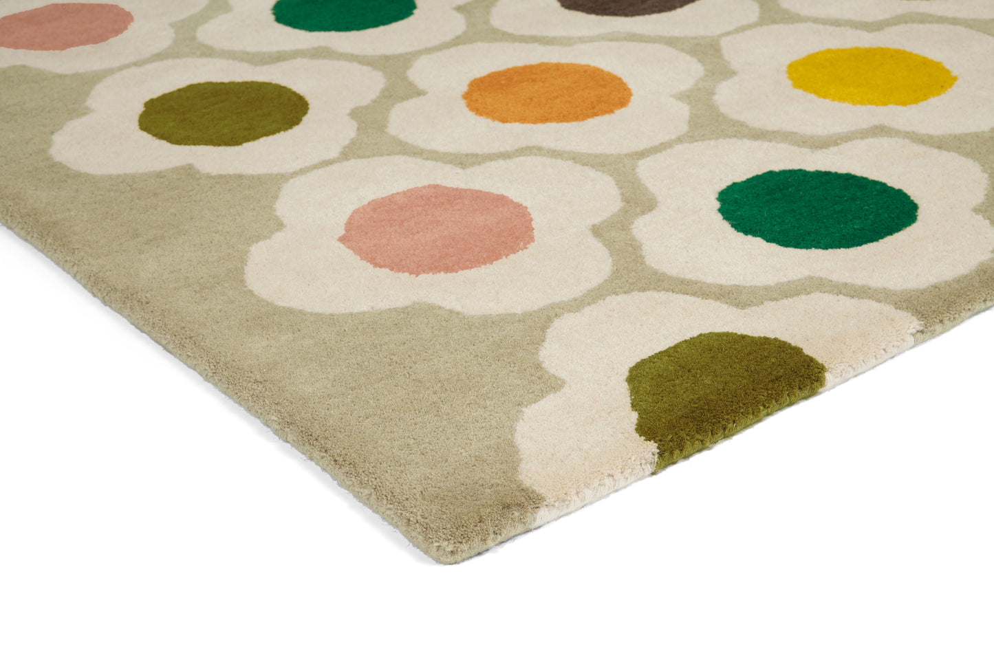 Laagpolig vloerkleed Orla Kiely Spot Flower Multi 60404