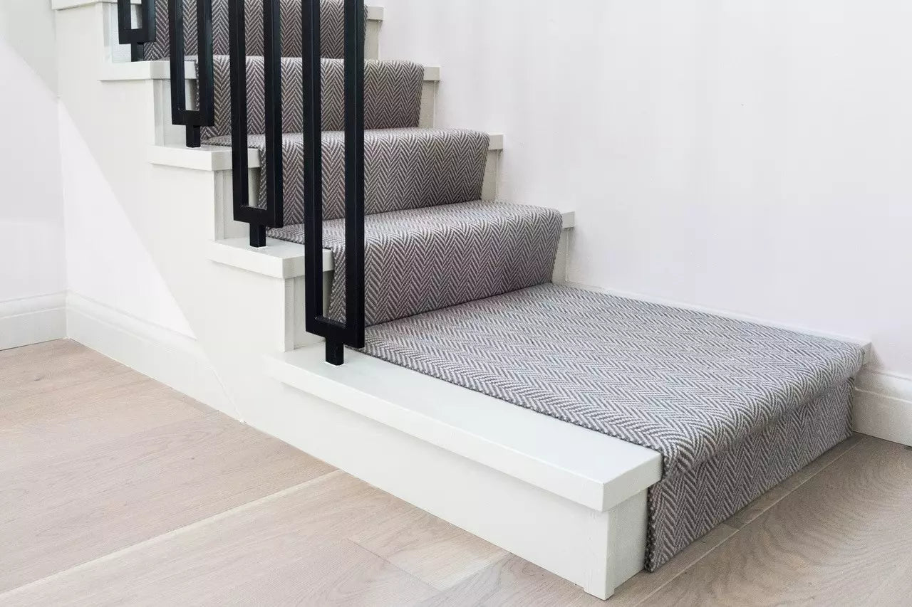 Traploper Hartley Tissier Herringbone Light Grey