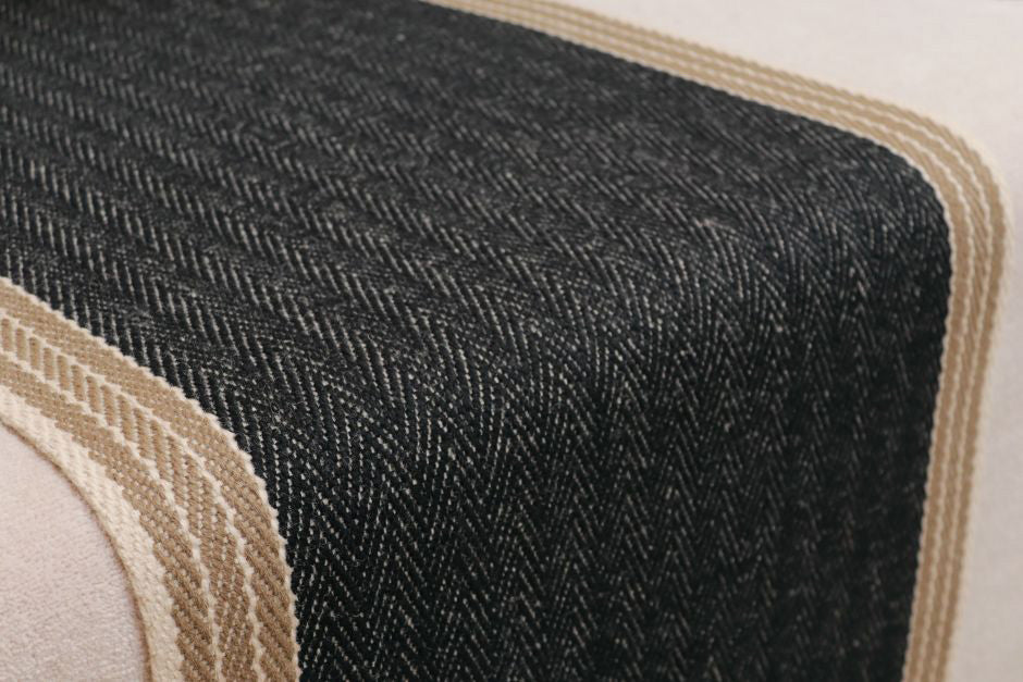 Traploper Hartley & Tissier Stripes Finley 01 Black & Ivory