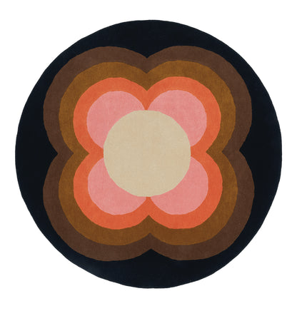Rond vloerkleed Orla Kiely Sunflow Pink 60005