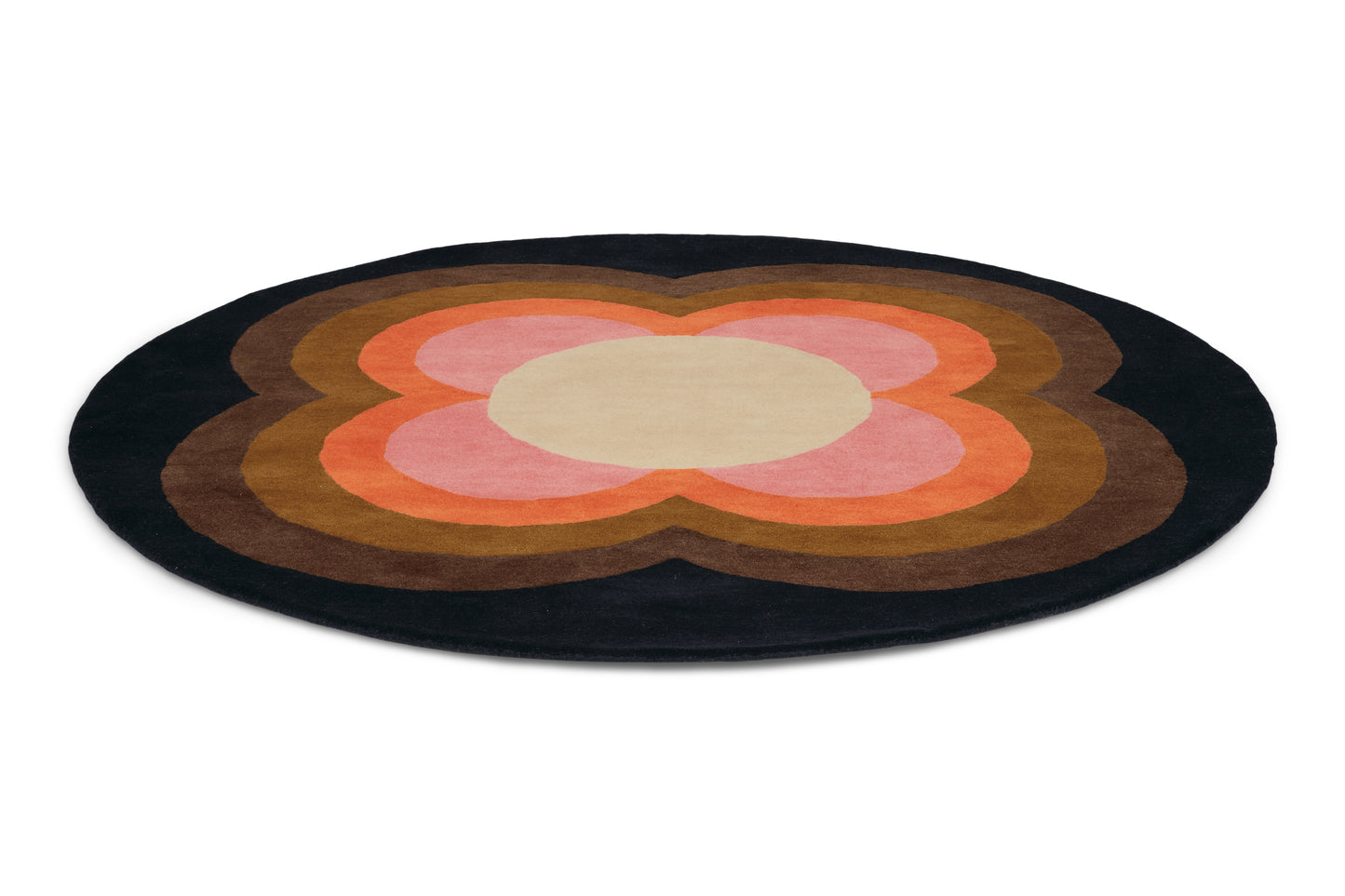 Rond vloerkleed Orla Kiely Sunflow Pink 60005