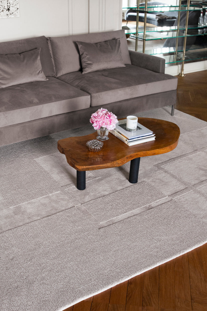 Vloerkleed Layered Swedish Grace Wool Rug Oatmeal