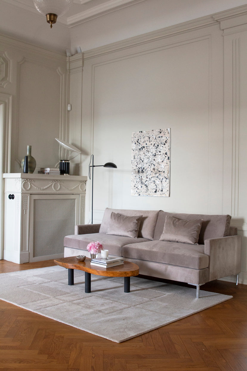 Vloerkleed Layered Swedish Grace Wool Rug Oatmeal