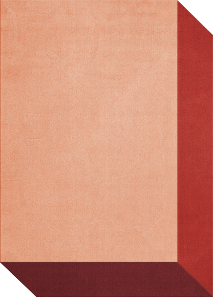 Vloerkleed Layered Teklan Box Wool Rug Corals