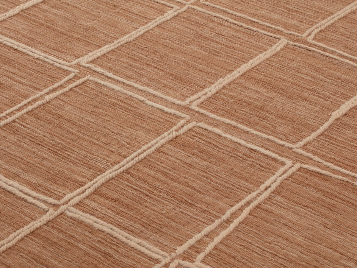 Volledig Tessera-vloerkleed in Brown caramel