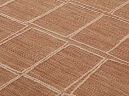 Volledig Tessera-vloerkleed in Brown caramel