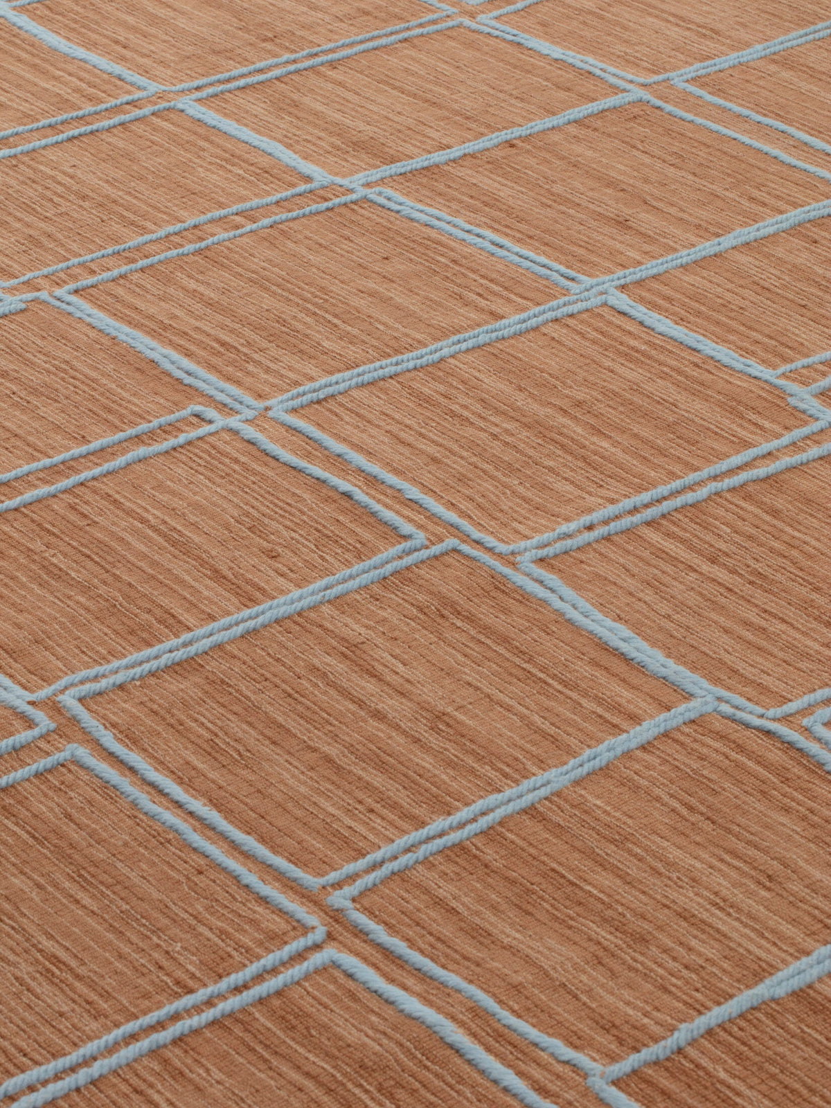Volledig Tessera-vloerkleed in Brown light blue