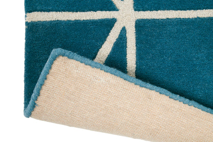 Laagpolig vloerkleed Scion Viso Denim 24008