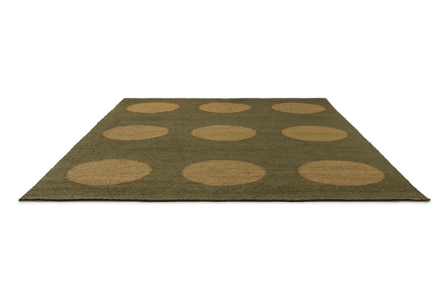 Vloerkleed Brink en Campman Festival Dots Olive Green Outdoor 495817