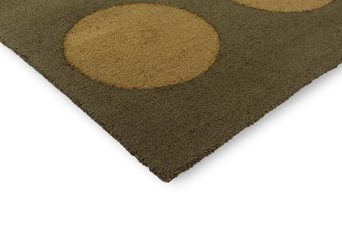 Vloerkleed Brink en Campman Festival Dots Olive Green Outdoor 495817