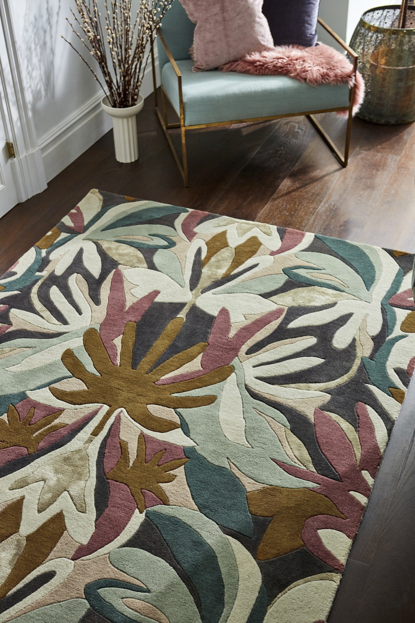 Vloerkleed Harlequin Melora Positano Succulent Gold 142702