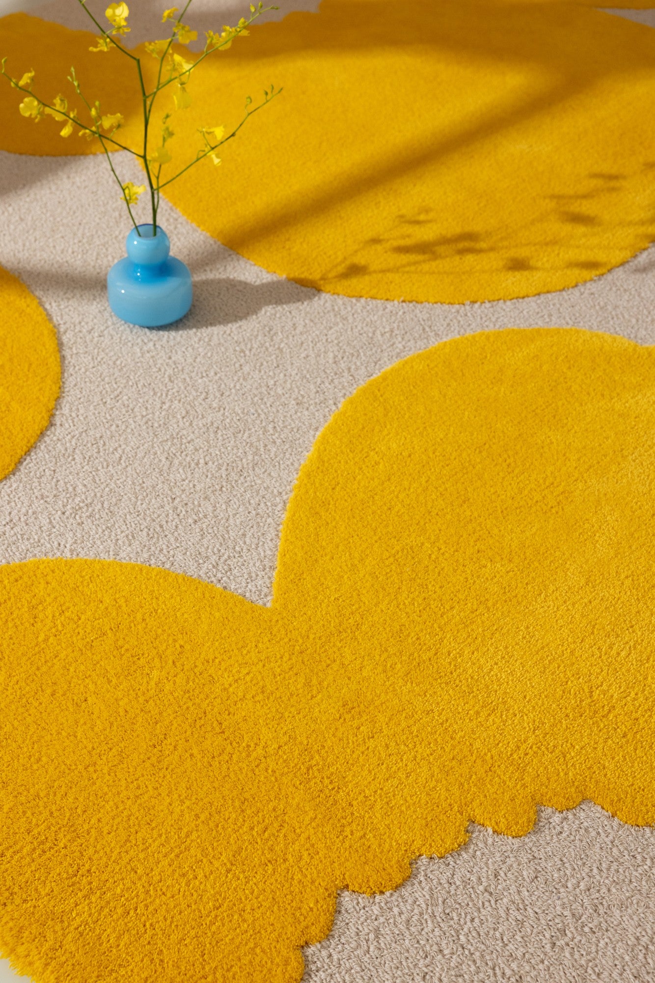 Vloerkleed Marimekko Iso Unikko Yellow 132306