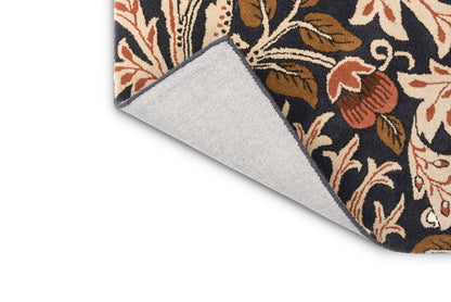 Laagpolig vloerkleed Morris & Co Artichoke Amber Charcoal 127103