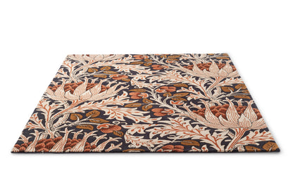 Laagpolig vloerkleed Morris & Co Artichoke Amber Charcoal 127103