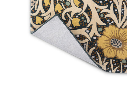 Laagpolig vloerkleed Morris & Co Seaweed Teal 127008
