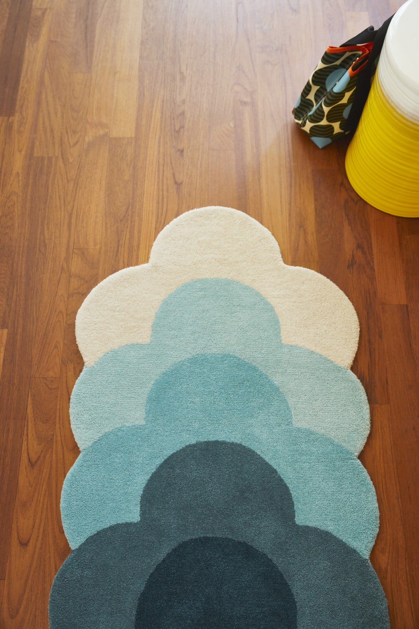 Vloerkleed Orla Kiely Optical Flower Teal 061207