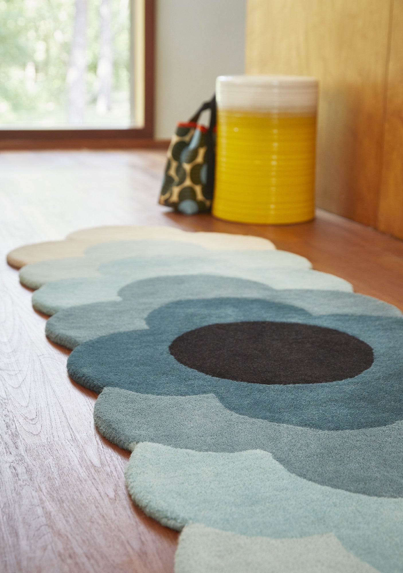 Vloerkleed Orla Kiely Optical Flower Teal 061207