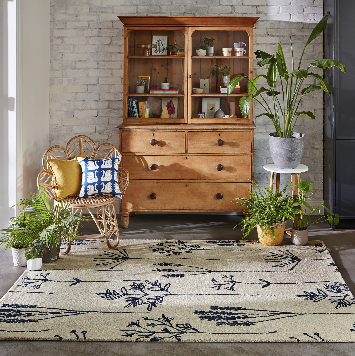 Vloerkleed Scion Stipa Denim 126408
