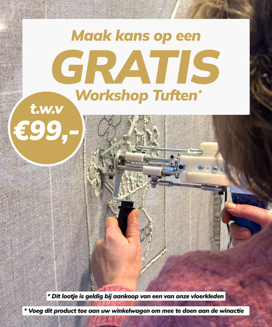 Maak kans op een gratis Workshop Tuften!