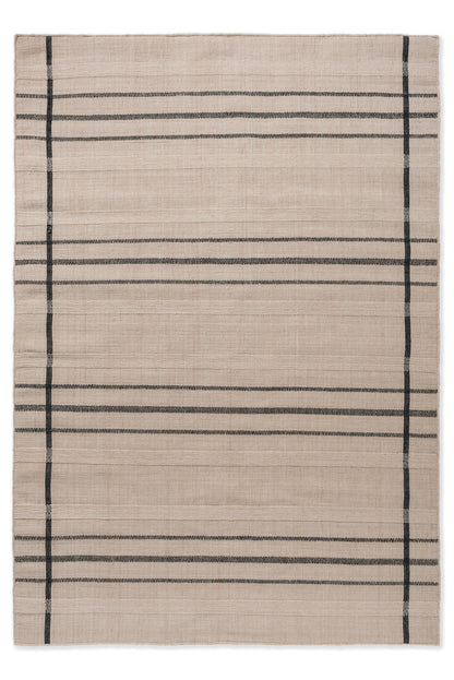 Vloerkleed Brink en Campman Zona Charcoal Line Outdoor
