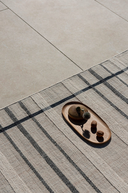 Vloerkleed Brink en Campman Zona Charcoal Line Outdoor